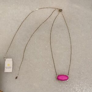 Kendra Scott Pink Magenta Delaney Necklace